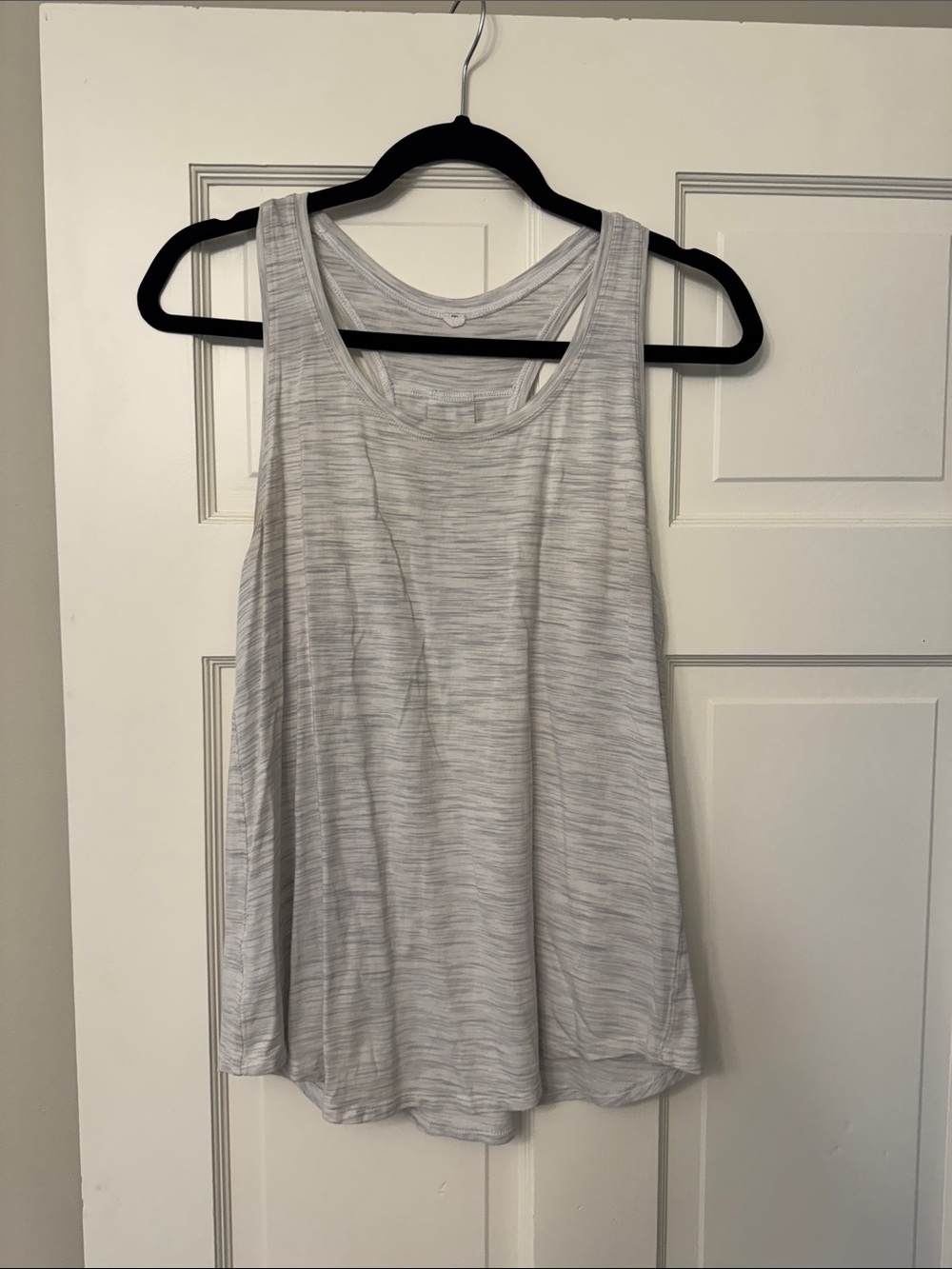 lululemon athletica Heathered Light Gray Racerback Tank